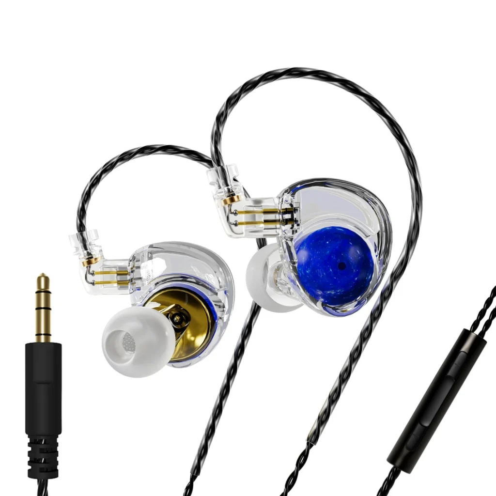 ND Planet 12mm Beryllium-Plated Dynamic Driver Hi-Fi IEM (Blue Edition – 3.5mm)