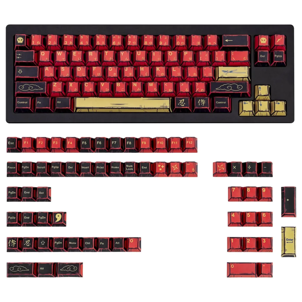 COMIC STYLE "Red Samurai" Mechanical Keyboard Keycap